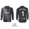 Officiële Voetbalshirt Doelman FC Barcelona Ter Stegen 1 Uit 2021-22 Lange Mouw - Heren